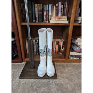 Sam Edelman Anabelle 2 white boots cartoon character sz 7